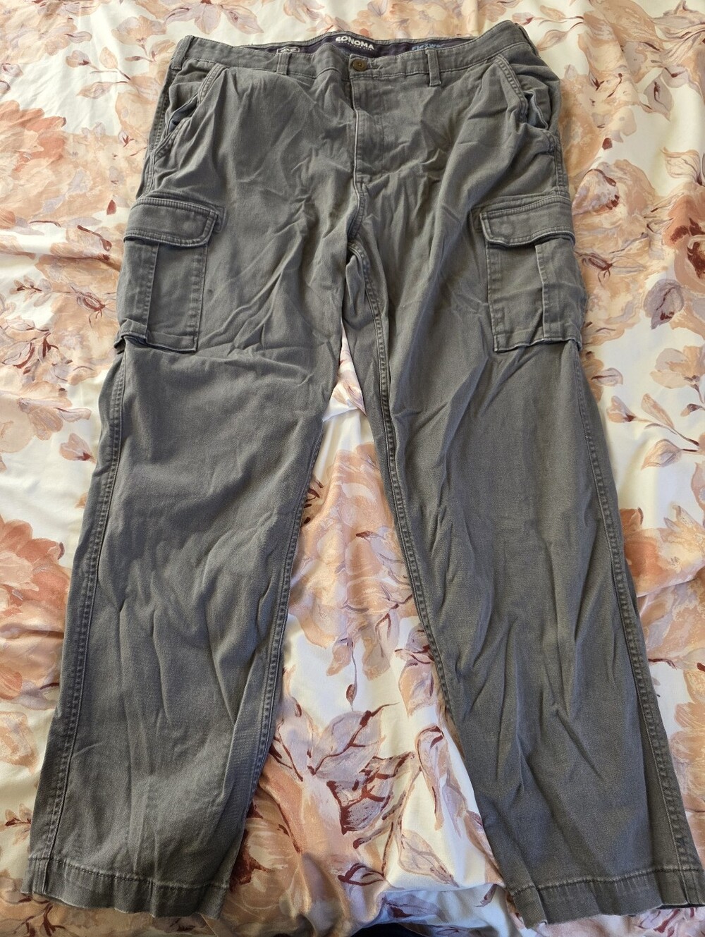 Sonoma Men's Gray Flexwear Cargo Pants